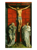 El Calvario Christ on the Cross with Mary and Saint John the Evangelist Giclee Print by Rogier van der Weyden