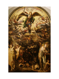 The Fall of the Rebel Angels Giclée-tryk af Domenico Beccafumi The Fall of the Rebel Angels Giclée-tryk af Domenico Beccafumi