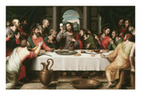 La cène Reproduction procédé giclée par Juan Juanes
