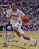 Kris Joseph Syracuse White Jersey Drive "Go Orange" Insc. Autographed Photo (H& Signed Collectable) Photographie