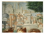 Rome, Italy, from Fresco Cycle Depicting the Life of St Augustine, 1465, Detail Giclée-tryk af Benozzo Gozzoli Rome, Italy, from Fresco Cycle Depicting the Life of St Augustine, 1465, Detail Giclée-tryk af Benozzo Gozzoli