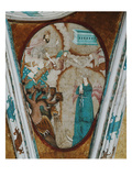 The Woman and the Dragon, Scene from the Apocalypse, Gothic Ribbed Vault, 1562 Giclee Print by Juan Gerson