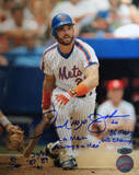 Howard Johnson After Swing w/ “Once a Met, Always a Met, ’86 Mets WS Champs Photographie
