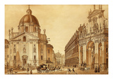 The Old Town, Prague, Czechoslovakia Giclee Print by Vinzenz Morstadt