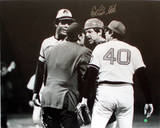 Carlton Fisk Arguing with Umpire Signed Autographed Photo (Hand Signed Collectable) Photographie