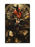 Archangel Michael Chasing Rebel Angels Giclée-tryk af Domenico Beccafumi Archangel Michael Chasing Rebel Angels Giclée-tryk af Domenico Beccafumi