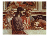 Judas, with Saint Peter, Christ Abd Saint John, from the Last Supper Giclee Print by Andrea Del Castagno