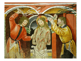 Flagellation of Christ, 15th Century Fresco, "The Poor Man's Bible" Giclee Print by Francesco & Sperindio Cagnola