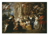 The Garden of Love 1633 198X173Cm Giclée-Druck von Sir Peter Paul Rubens