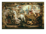 Triumph of the Church, Tapestry Cartoon on Wood, C. 1628 Giclee Print by Sir Peter Paul Rubens