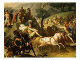 Games in Honour of Funeral of Patroclus - Book 23 of Iliad Epic Poem by Homer Detail Giclee Print by Carle Vernet
