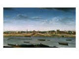 Le Port Saint-Bernard, Vu De L'Arsenal (St Bernard Port Seen from the Arsenal, France), 1752 Giclee Print by Nicolas Raguenet