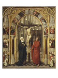 The Crucifixion from Redemption Triptych, also Attributed to Vrancke Van Der Stockt Giclée-Druck von Rogier van der Weyden