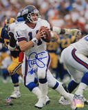 Phil Simms Signed Passing vs Rams Autographed Photo (Hand Signed Collectable) Photo