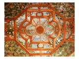 Pergola with Vine, Painted Vault, Renaissance Fresco, C.1595 Giclée-tryk af Italian School Pergola with Vine, Painted Vault, Renaissance Fresco, C.1595 Giclée-tryk af Italian School