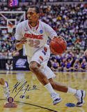 Kris Joseph Syracuse White Jersey Drive Vertical w/ "08-12" Insc. Photo