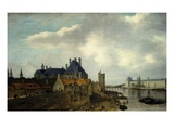 L'Hôtel De Nevers, La Tour De Nesle Et La Grande Galerie Du Louvre, Vus Du Pont-Neuf Giclée-Druck von Abraham de Verwer