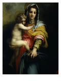 Virgin and Child from Madonna of the Harpies with Saint John Baptist and St Francis C.1517 Detail Giclee Print by Andrea del Sarto