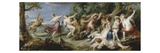 Diana and Her Nymphs Surprised by Satyrs, C. 1638-40 Giclée-Druck von Sir Peter Paul Rubens