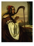 The Harp Player, Detail Giclee Print by Hermann von Hanstein