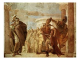 Achilles Fighting Agamemnon, Fresco Giclee Print by Giambattista Tiepolo