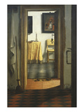Les Pantoufles, the Slippers, or Interior View Giclee Print by Samuel van Hoogstraaten
