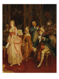 Musicians and Singer, the Concert, 19th Century, Detail Giclee Print by Ettore Simonetti