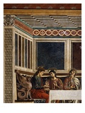 Last Supper Detail of Apostles Matthew, Philip and Thomas, Fresco C1444-50 Giclee Print by Andrea Del Castagno