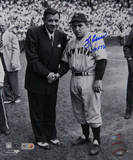 Yogi Berra Signed w/ Babe Ruth w/ "HOF 1972" Insc Photographie