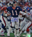 Phil Simms Signed vs Denver Broncos Photo