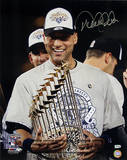 Derek Jeter with 2009 World Series Trophy Photo