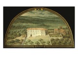 Monte Viturino, Tuscany, Italy, from Series of Lunettes of Tuscan Villas, 1599-1602 Giclee Print by Giusto Utens