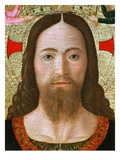 Face of Christ, Christ Blessing the World (Inv 19), Detail Giclée-tryk af Melozzo da Forlí Face of Christ, Christ Blessing the World (Inv 19), Detail Giclée-tryk af Melozzo da Forlí