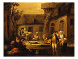 Evening Meal, from Les 4 Heures De La Journée, Le Soir (The Four Stages of the Day) Lámina giclée por Francois Louis Joseph Watteau Evening Meal, from Les 4 Heures De La Journée, Le Soir (The Four Stages of the Day) Lámina giclée por Francois Louis Joseph Watteau