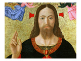 Christ Blessing the World (Inv 19), Detail Giclée-tryk af Melozzo da Forlí Christ Blessing the World (Inv 19), Detail Giclée-tryk af Melozzo da Forlí