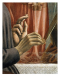 Christ's Hand Blessing, Judas' Hand Holding Bread, from the Last Supper, Fresco C.1444-50 (Detail) Giclee Print by Andrea Del Castagno