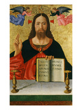 Christ Blessing the World (Inv 19) with Ins Ego Sum Lux Mundi Via Veritas Principium Et Finis Giclee Print by Melozzo da Forlí 