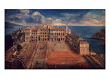 Place D'Armes, Palais Princier (Royal Palace), Monte Carlo, Monaco, in 1732 Giclee Print by Giuseppe Bressan