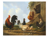 The Farmyard, 1860 Giclée-Druck von Albertus Verhosen