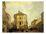 Corner of Old Quarter, Warsaw, Poland Giclee Print by Alojzi Misierowicz