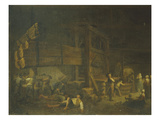 Pressing at Vermenton, 1761 Giclee Print by Etienne Jeaurat