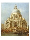 The Doge of Venice Goes to Santa Maria Della Salute, 21 November Giclee Print by Francesco Guardi