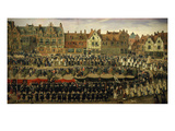 Procession of Young Girls from Sablon to Brussels, Belgium Giclee Print by Antoine Or Anthonis Sallaert
