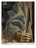 Hand of Saint Andrew Holding Knife, with Glass Carafe, from the Last Supper, Fresco C.1444-50 Giclee Print by Andrea Del Castagno