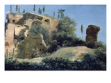 A La Villa Farnèse; Les Ruines (At the Villa Farnese, Near Rome, Italy; Ruins) Giclee Print by Pierre Henri de Valenciennes