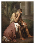 Oedipus and Antigone, 1809 Giclee Print by Johann Peter Krafft