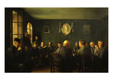 La Vente Aux Feux Dans La Salle De Mairie (French Judiciary Auction) Giclee Print by Jacques Baugnies