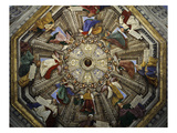 Frescos on Cupola, Basilica of Santa Casa Giclée-tryk af Melozzo da Forlí Frescos on Cupola, Basilica of Santa Casa Giclée-tryk af Melozzo da Forlí