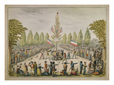 Plantation D'Un Arbre De La Liberté (Planting of a Liberty Tree), 1792, Watercolour Giclee Print by Etienne Bericourt