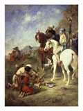 Hunting with Falcons in Algeria before 1863 Giclee Print by Eugene Fromentin